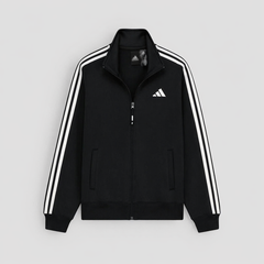 ADDAS EDGE LINE POLYESTER FLEECE TRACKSUIT (BLACK)