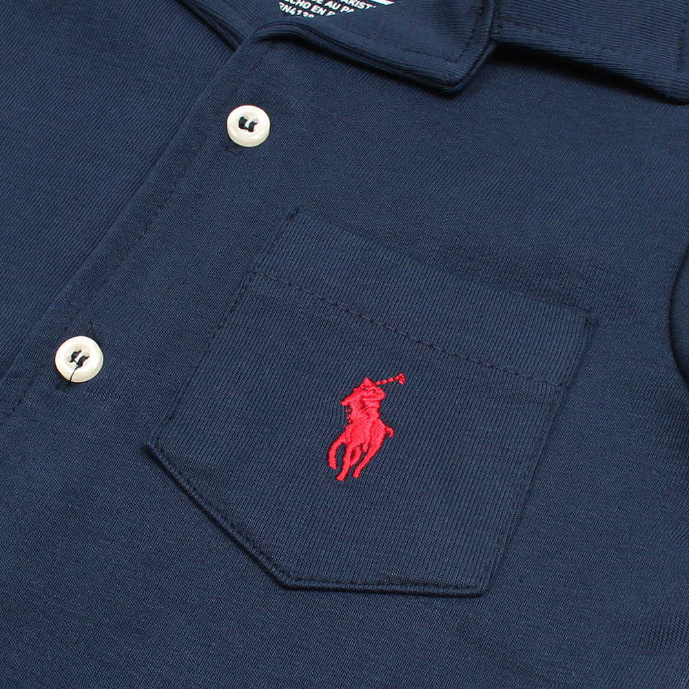 RL PREMIUM KIDS CUBAN COLLAR TWINSET (NAVY BLUE)