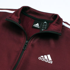 Addas Imported polyester Fleece Tracksuit (Maroon)