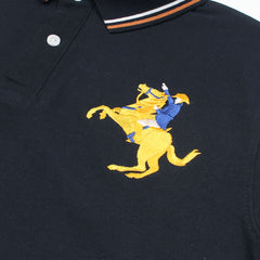 GRDNO Premium Napoleon Cow Boy Polo Shirt Navy Blue