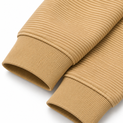 LCST12 IMPORTED OTTOMAN MOCKNECK ZIP-UP (MUSTARD)