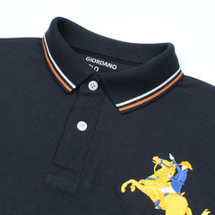 GRDNO Premium Napoleon Cow Boy Polo Shirt Navy Blue