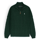 RL Cable Knit Sweater (GREEN)