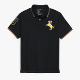 GRDNO Premium Napoleon Cow Boy Polo Shirt Black