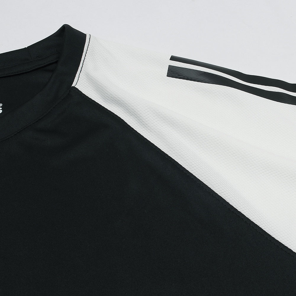 ADDAS Imported Mesh Shoulder Dri Fit T-Shirt (White & Black)