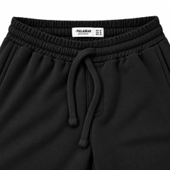P&B LOOSE FIT COTTON TERRY TROUSER (BLACK)