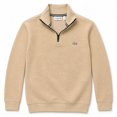 LCST12 IMPORTED OTTOMAN MOCKNECK ZIP-UP (BEIGE)