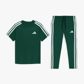 ADDAS PREMIUM KIDS DRI-FIT TRACKSUIT (GREEN)