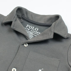 RL PREMIUM KIDS CUBAN COLLAR TWINSET (CHARCOAL)