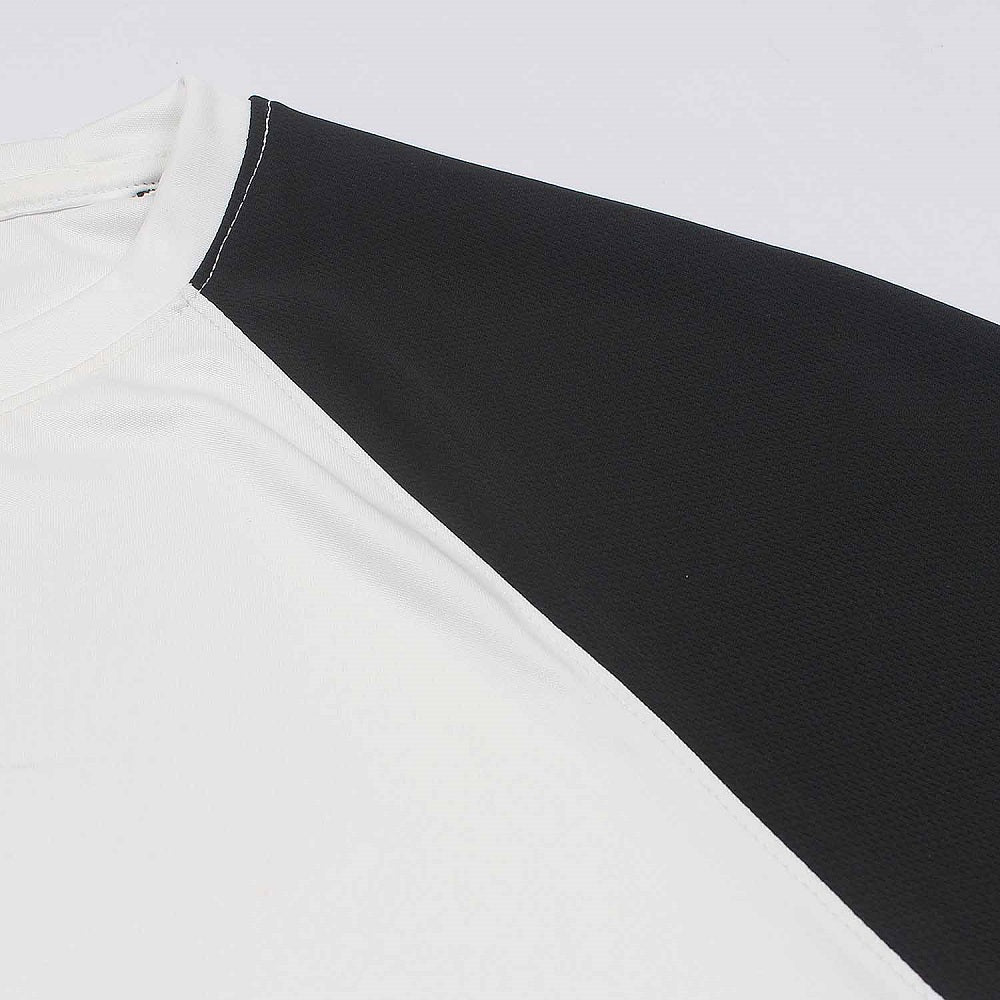 NKE Imported Mesh Shoulder Dri Fit T-Shirt (White & Black)