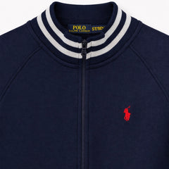 RL PREMIUM COTTON FLEECE DOUBLE KNIT TRACK JACKET (NAVY BLUE)