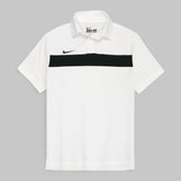 NKE PREMIUM MESH DRI-FIT PANALED POLO SHIRT (WHITE/BLACK)