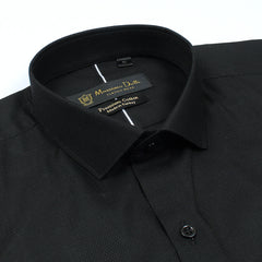 Mussimo Duti Imported Formal Shirt Dobby (Black)