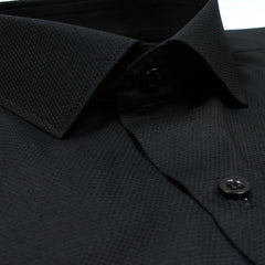 Mussimo Duti Imported Formal Shirt Dobby (Black)