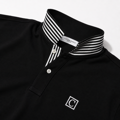 COTTON EAGLE CLASSIC POLO SHIRT (BLACK)