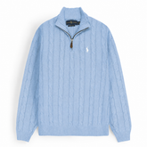 RL Cable Knit Sweater (Sky Blue)