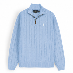 RL Cable Knit Sweater (Sky Blue)