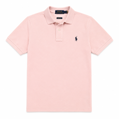 RL SMALL PONY PIQUE COTTON POLO SHIRT (POWDER PINK)