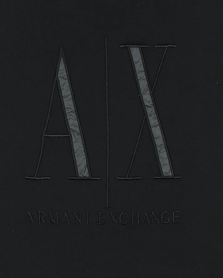 A-X IMPORTED MEN'S DESIGNER BIG LOGO T-SHIRT (BLACK)