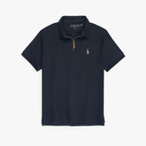 RL PREMIUM MEN'S MULTI ZIPPER POLO SHIRT (NAVY BLUE)