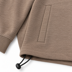 ZR12 PREMIUM INTERLOCK ZIPPER TRACKSUIT (MOCHA BROWN)