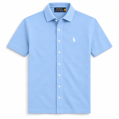 RL MEN'S BUTTON DOWN KNITTED SHIRT (SKY BLUE)