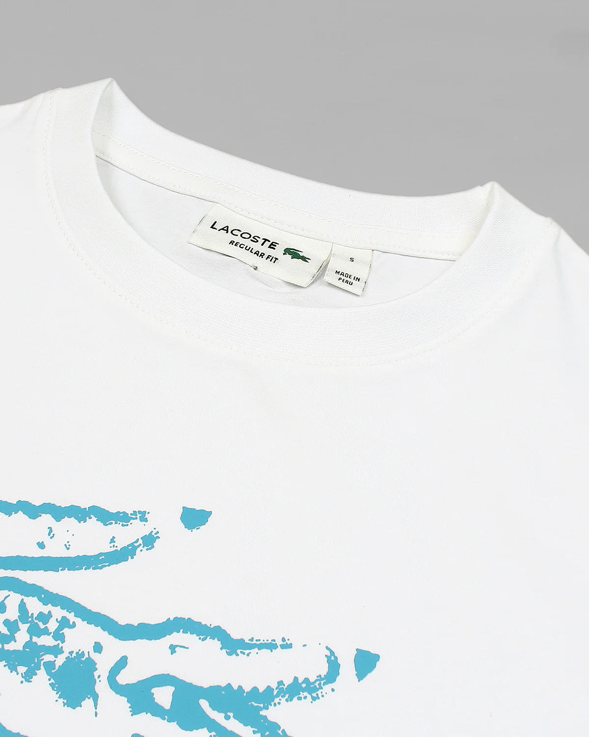LCSTE CROC IMPORTED MEN'S T-SHIRT (WHITE)