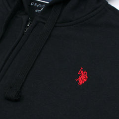 US PLO Original Cotton Fleece Hoddie (Black)