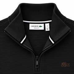 LCST12 IMPORTED OTTOMAN MOCKNECK ZIP-UP (BLACK)