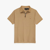 RL PREMIUM MEN'S MULTI ZIPPER POLO SHIRT (KHAKI)
