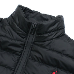 RL Full Sleeves Small Pony Puffer Jacket (Black)
