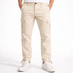 AE SIX POCKET REGULAR FIT CARGO TROUSER (OFF-WHITE)