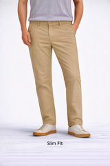 Z.A.R.A PREMIUM SLIM FIT COTTON CHINO (CAMEL)