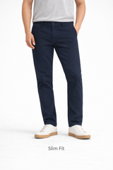 Z.A.R.A PREMIUM SLIM FIT COTTON CHINO (NAVY BLUE)