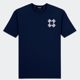 A.M.I.R.I PREMIUM DOWN SHOULDER T-SHIRT (NAVY Blue)