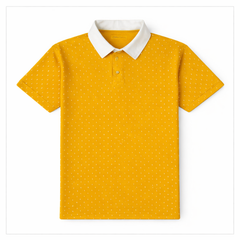 ZR Premium Men's AOP Polo Shirt (Yellow)