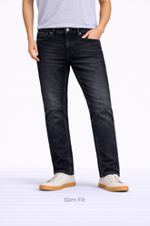 Z.A.R.A Slim Fit Denim Jeans Charcoal Black
