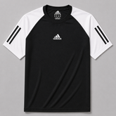 ADDAS MESH SHOULDER DRI FIT T-SHIRT (BLACK)