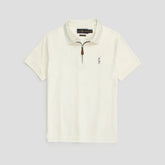 RL PREMIUM MEN'S MULTI ZIPPER POLO SHIRT (OFF-WHITE)