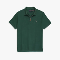 RL PREMIUM MEN'S MULTI ZIPPER POLO SHIRT (GREEN)