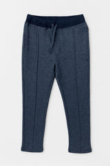 Z.A.R.A PREMIUM COTTON FLEECE FRONT PANEL TRACKSUIT (NAVY MELANGE)