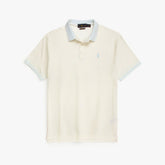 RL PREMIUM S/P JACQUARD COLLAR POLO (OFF-WHITE)