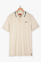 HGO BOS Imported Tipped Collar Polo (Stone)