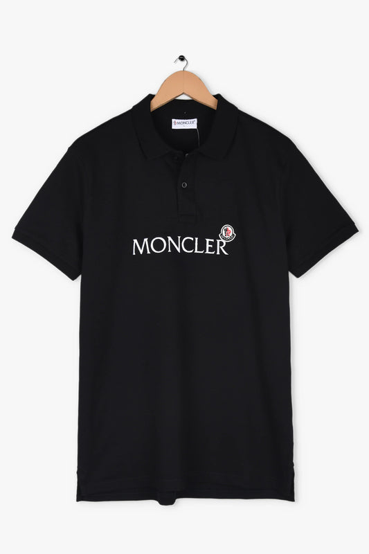 MNCLR Imported Embroidered Logo Polo Shirt (Black)