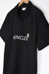 MNCLR Imported Embroidered Logo Polo (Black)