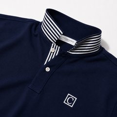 COTTON EAGLE CLASSIC POLO SHIRT (NAVY BLUE)