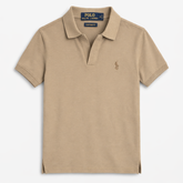 RL SMALL PONY MEN'S JHONY COLLAR POLO SHIRT (KHAKI)
