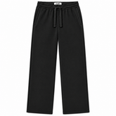 P&B LOOSE FIT COTTON TERRY TROUSER (BLACK)