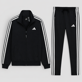 ADDAS EDGE LINE POLYESTER FLEECE TRACKSUIT (BLACK)