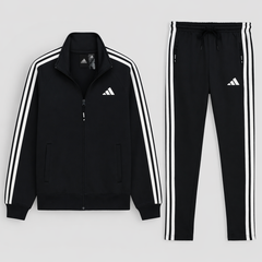 ADDAS EDGE LINE POLYESTER FLEECE TRACKSUIT (BLACK)